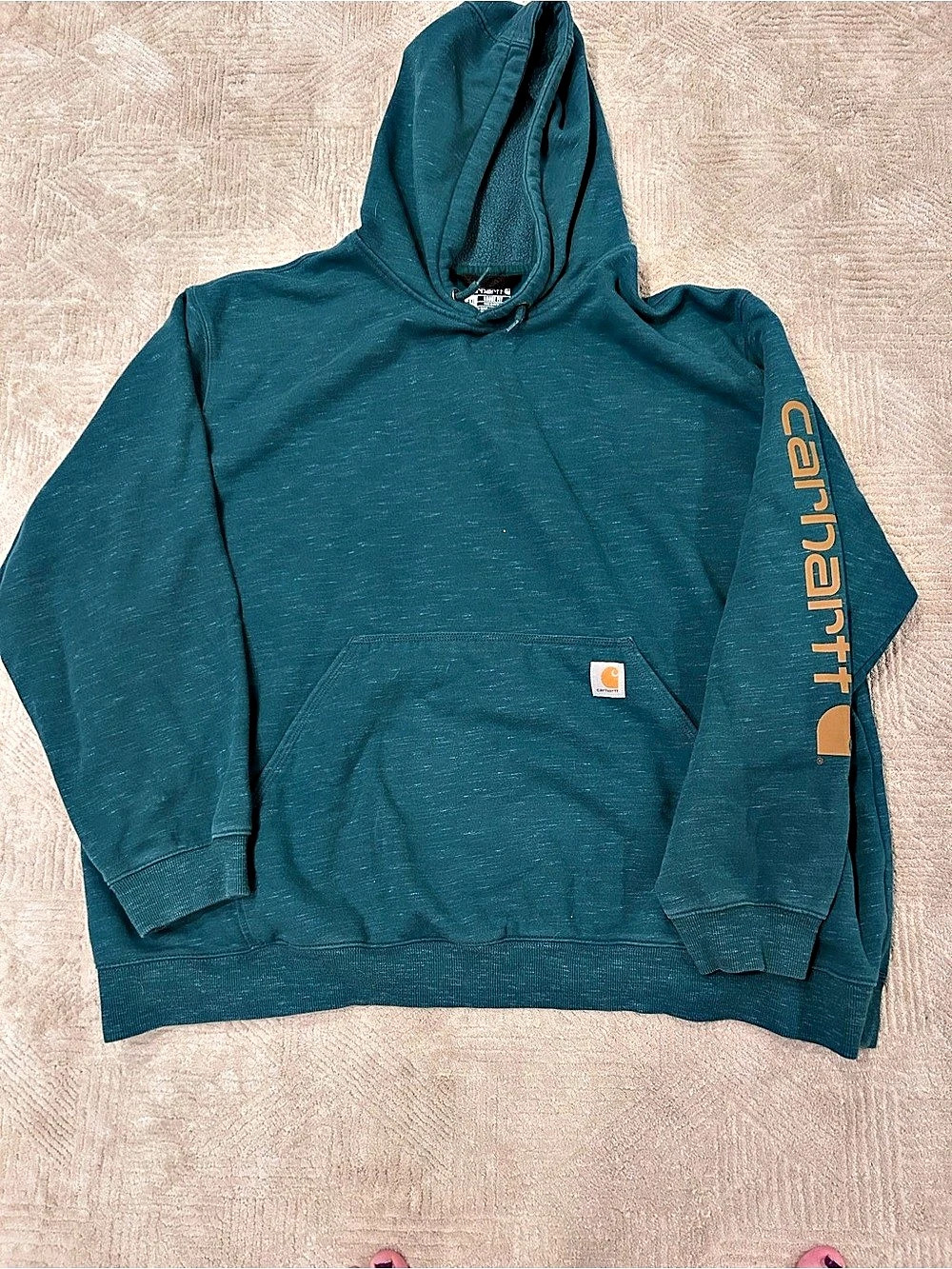 Carhartt Pullover Hoodie in Teal Size 4XL Like New